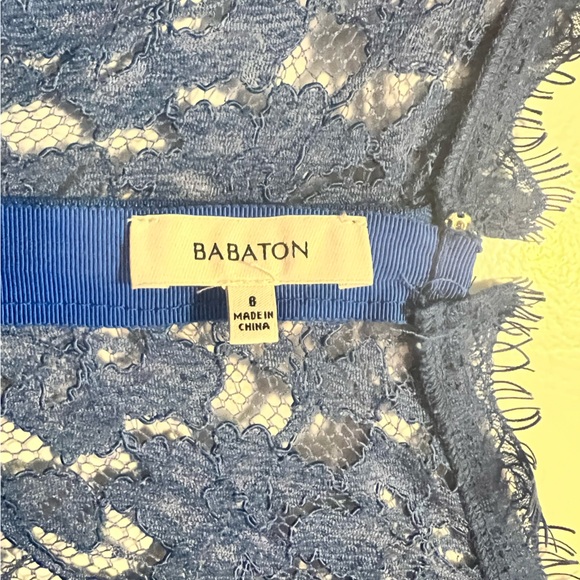 Babaton blue/periwinkle mini dress - size 8 - Picture 3 of 5